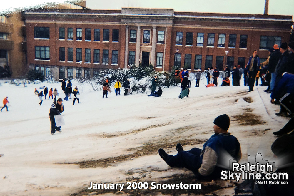 Court of the Carolinas Sledding at NCSU, January 2000