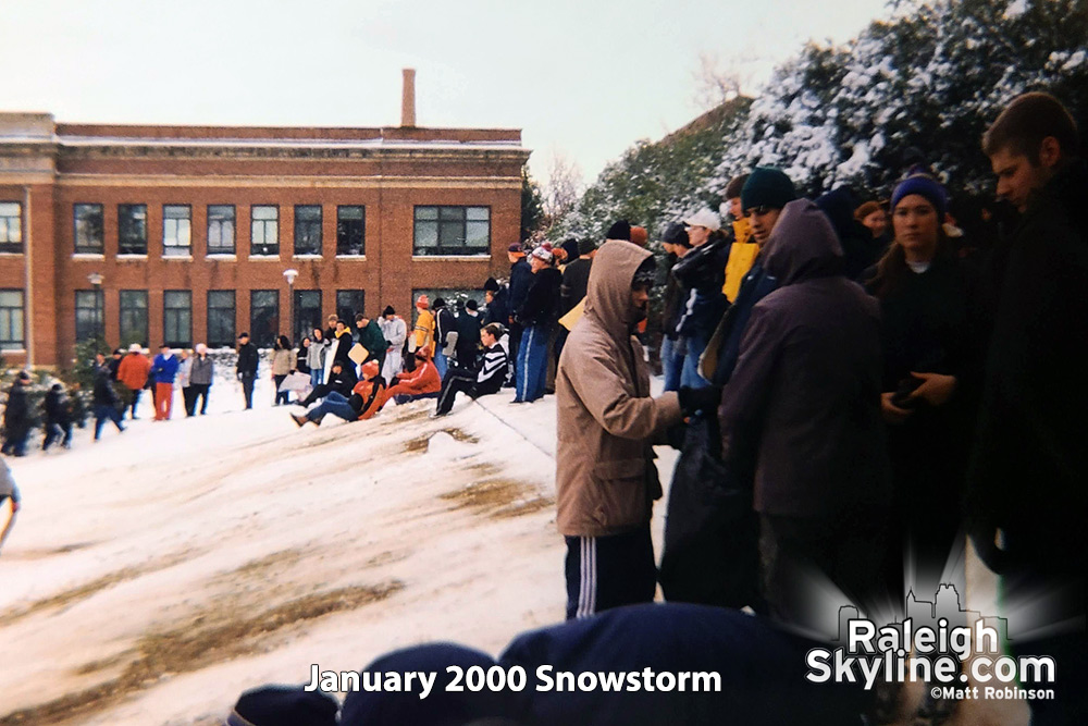 Court of the Carolinas Sledding at NCSU, January 2000