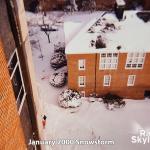 22 inches of snow covering Raleigh on January 25, 2000