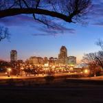 Raleigh skyline from Dorothea Dix - January 2002