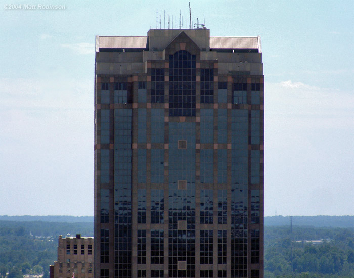 Wachovia Capitol Center from the rooftop of the Archdale Building