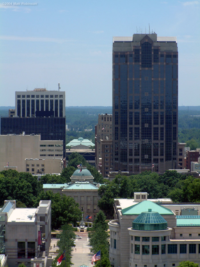 Downtown Raleigh from the rooftop of the Archdale Building