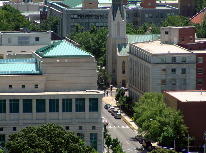 Salisbury Street from the rooftop of the Archdale Building 2004