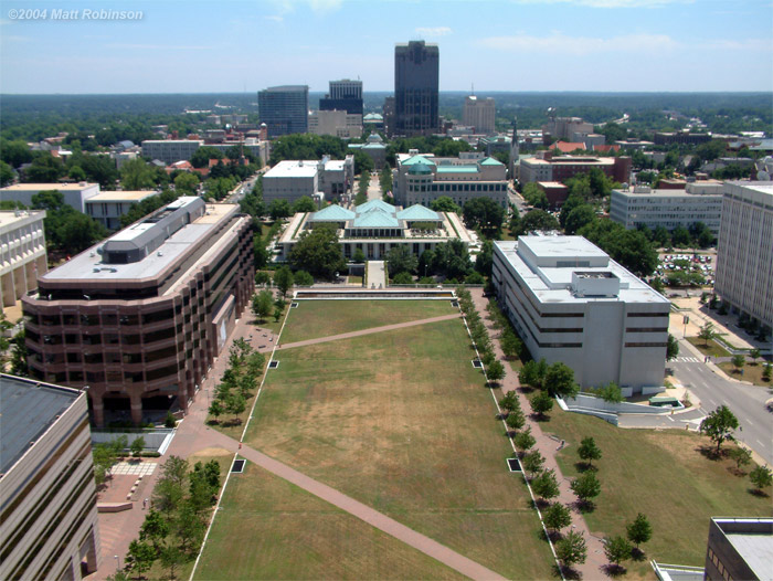 Downtown Raleigh and Halifax Plaza circa 2004