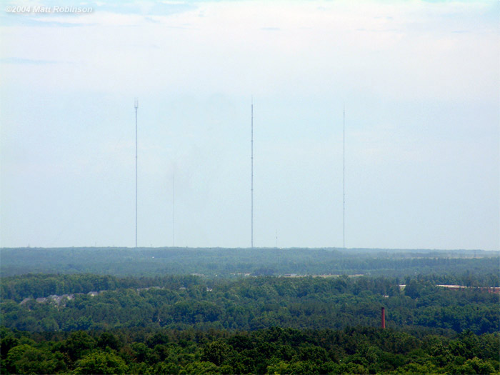 Three TV Towers near Clayton from the rooftop of the Archdale Building