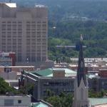 Wake County Jail from the rooftop of the Archdale Building