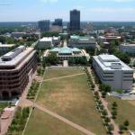 Downtown Raleigh and Halifax Plaza circa 2004