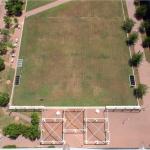 Looking down from the rooftop of the Archdale Building