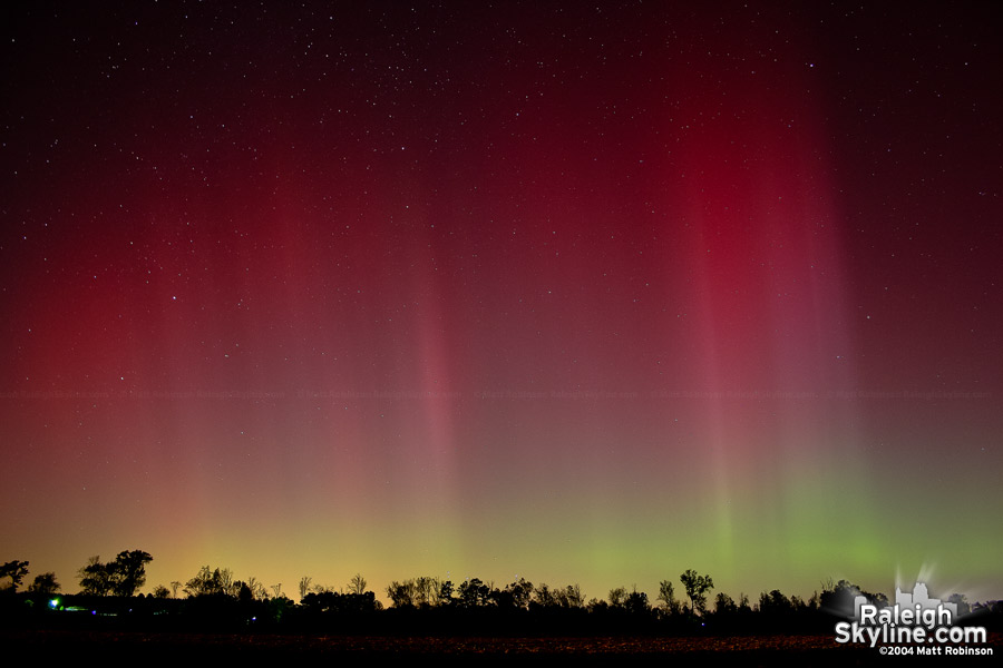 Aurora over Raleigh, 2004