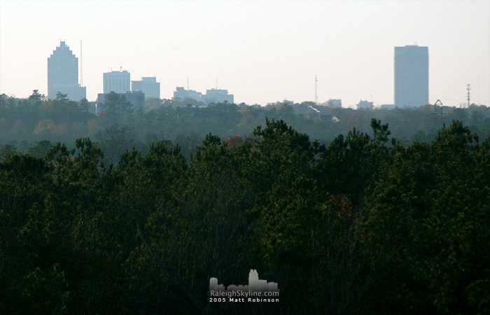 Raleigh from the East on 264. 