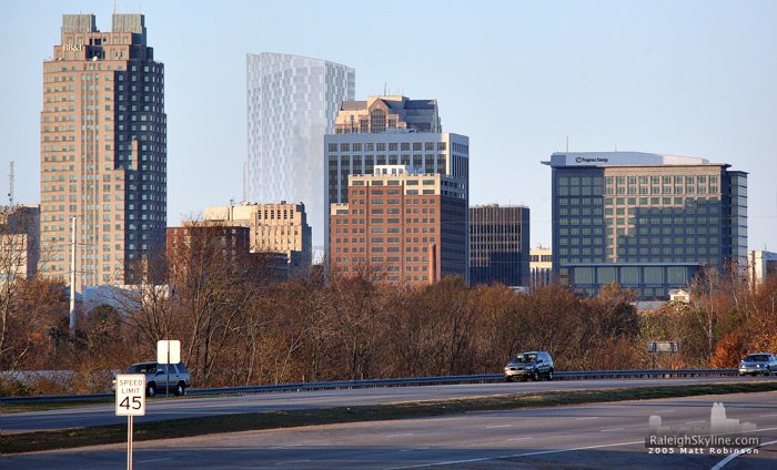 Downtown from Hammond Road.