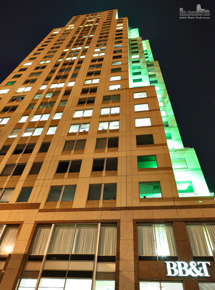 Two Hannover Square at night.