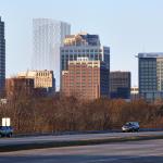 Downtown from Hammond Road.