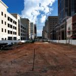 Fayetteville Street under contruction