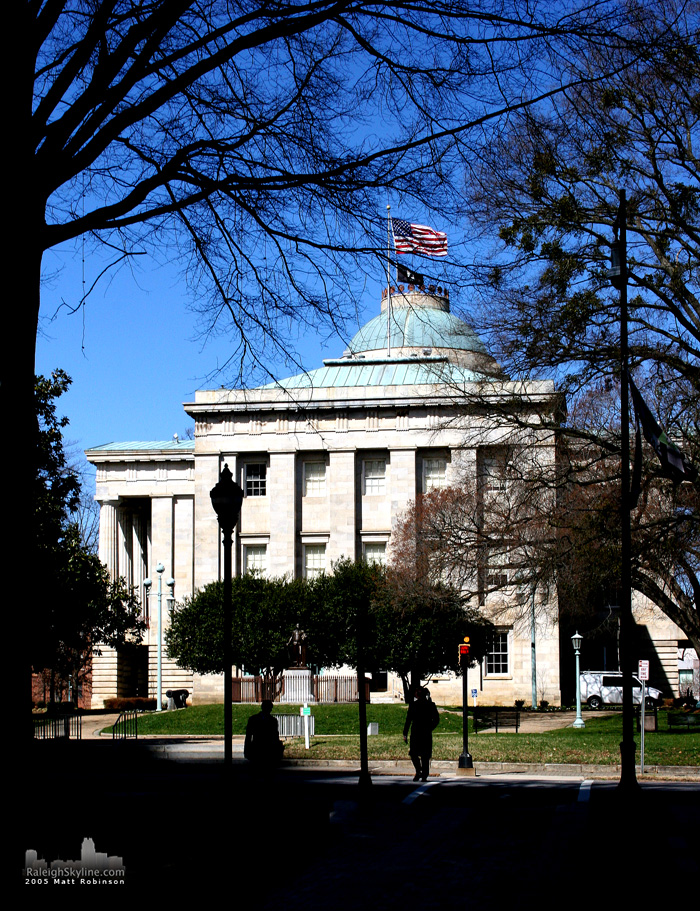 NC State Capitol from Fayetteville Street Mall