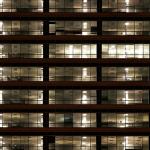 Two Progress Plaza floors at night