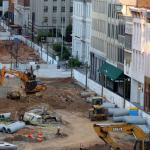 Fayetteville Street under construction