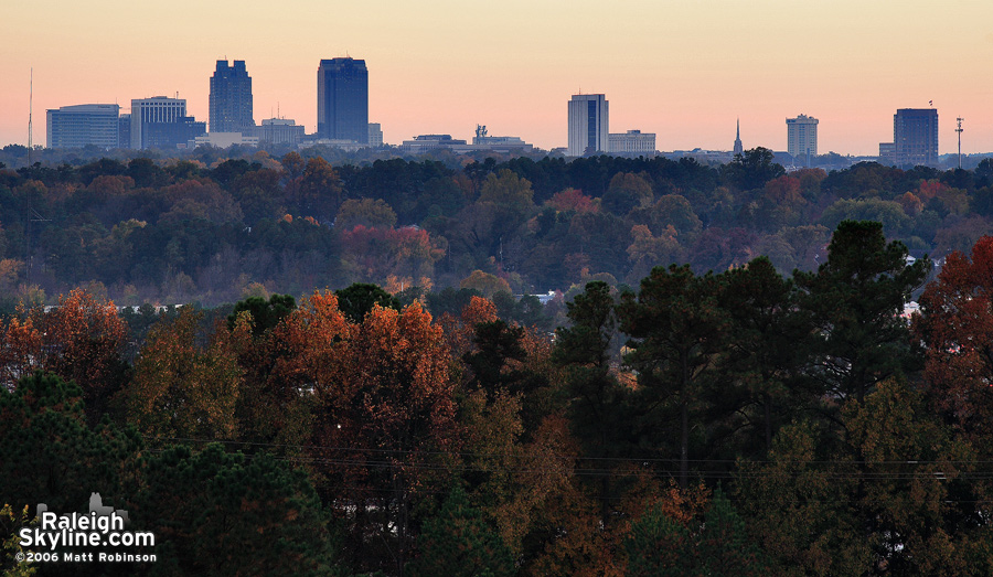 More skyline from North Raleigh.