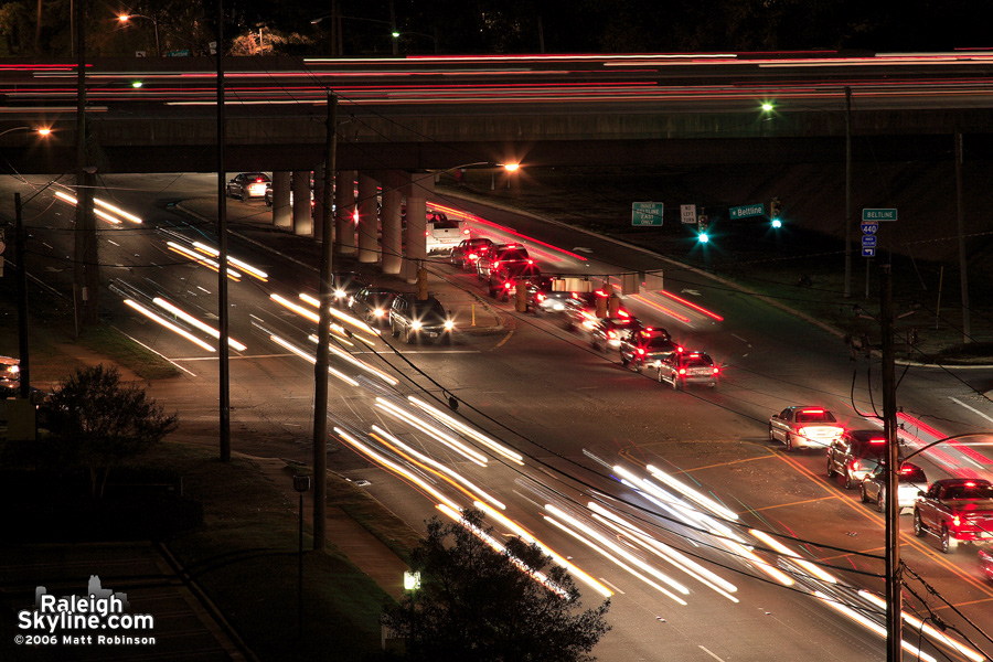 Wake Forest Road beltline interchange.