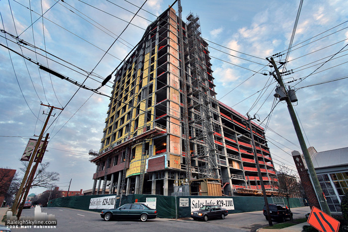 The Quorum Center continues to receive exterior cladding.