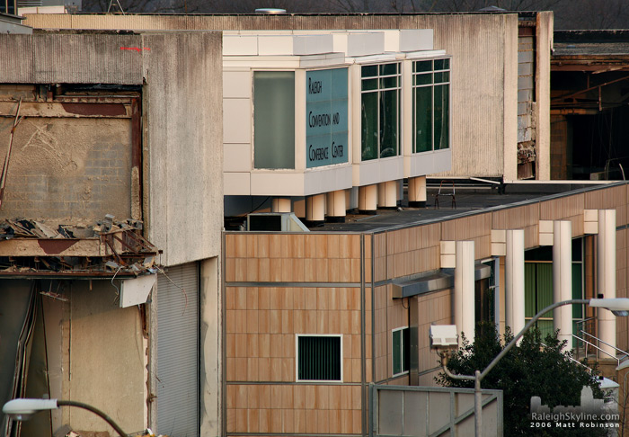 Some of the last looks at the old Raleigh Convention center intact.