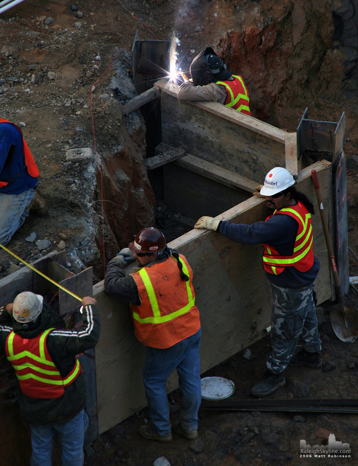 Construction worker and welding.