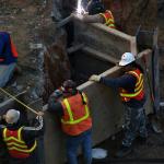 Construction worker and welding.