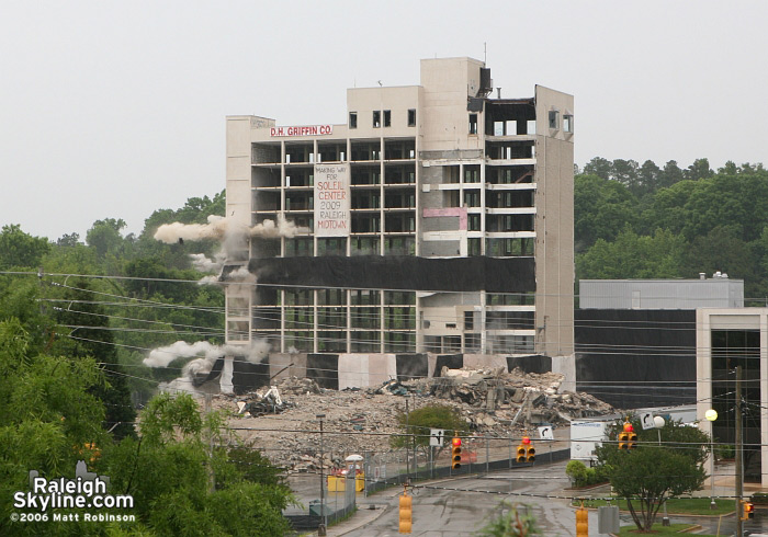 Raleigh Crabtree Valley Sheraton Hotel Implosion