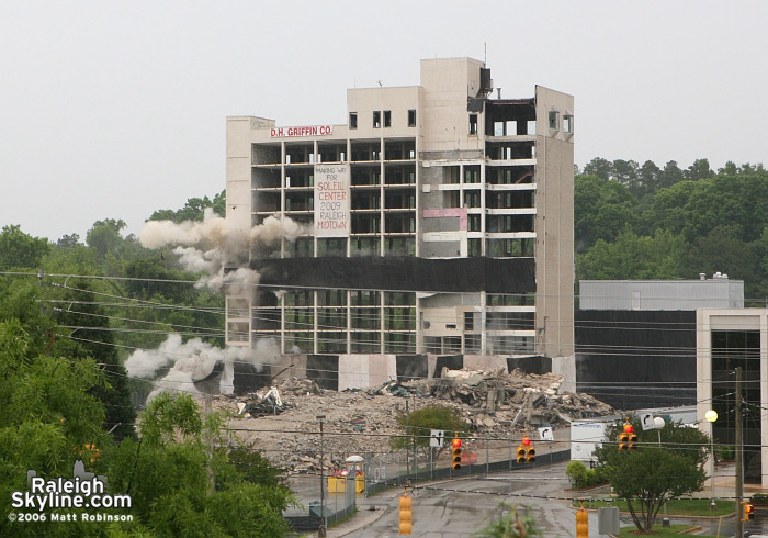 Raleigh Crabtree Valley Sheraton Hotel Implosion