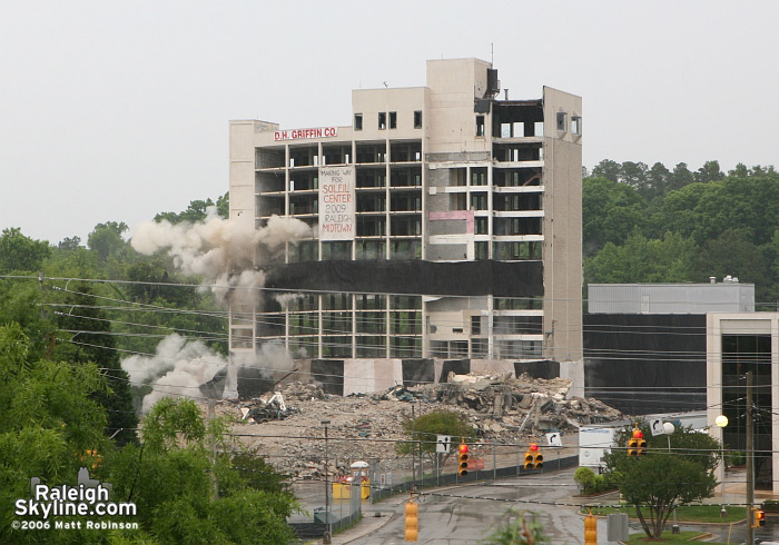 Raleigh Crabtree Valley Sheraton Hotel Implosion