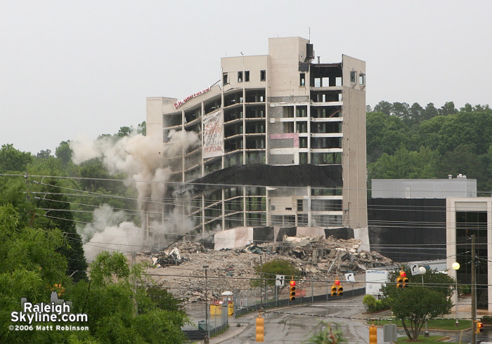 Raleigh Crabtree Valley Sheraton Hotel Implosion