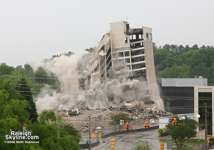 Raleigh Crabtree Valley Sheraton Hotel Implosion