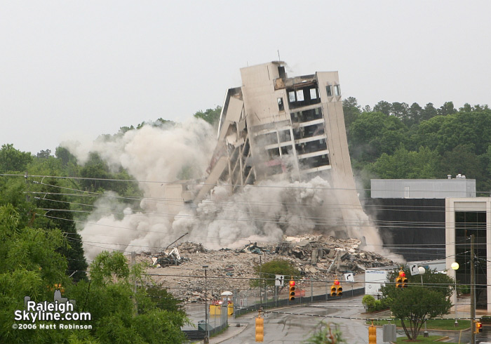 Raleigh Crabtree Valley Sheraton Hotel Implosion