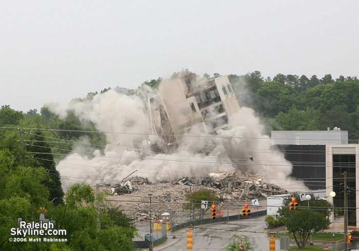 Raleigh Crabtree Valley Sheraton Hotel Implosion