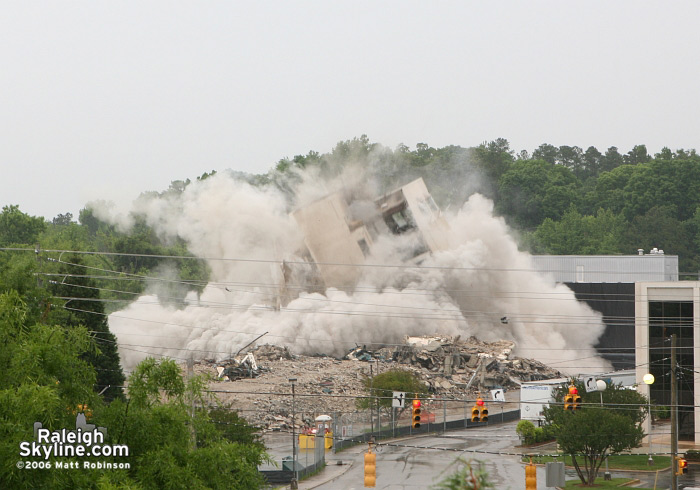 Raleigh Crabtree Valley Sheraton Hotel Implosion