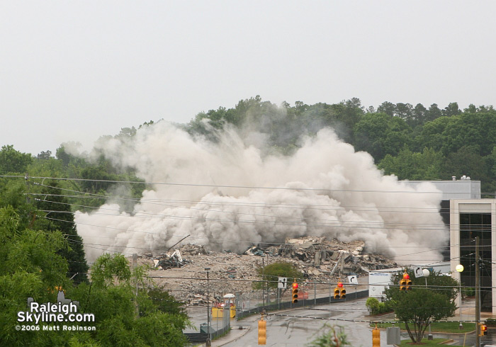 Raleigh Crabtree Valley Sheraton Hotel Implosion