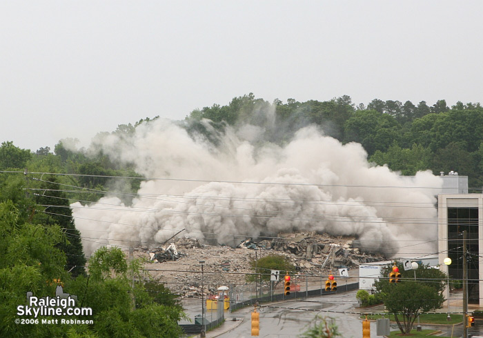 Raleigh Crabtree Valley Sheraton Hotel Implosion