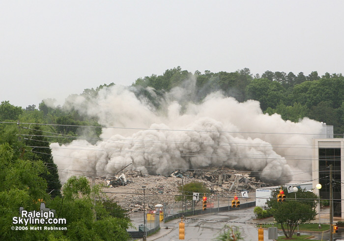 Raleigh Crabtree Valley Sheraton Hotel Implosion