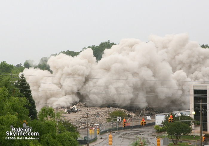 Raleigh Crabtree Valley Sheraton Hotel Implosion