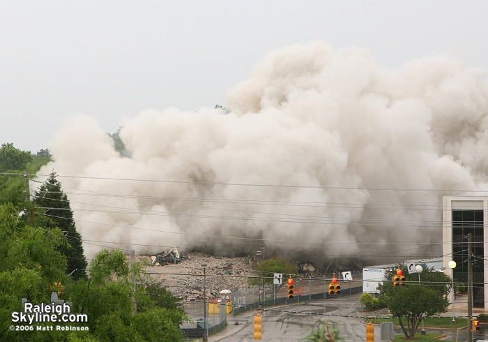 Raleigh Crabtree Valley Sheraton Hotel Implosion