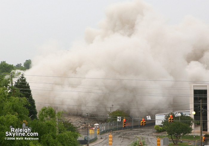 Raleigh Crabtree Valley Sheraton Hotel Implosion