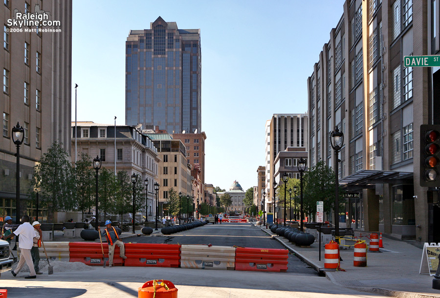 Looking towards the capitol.