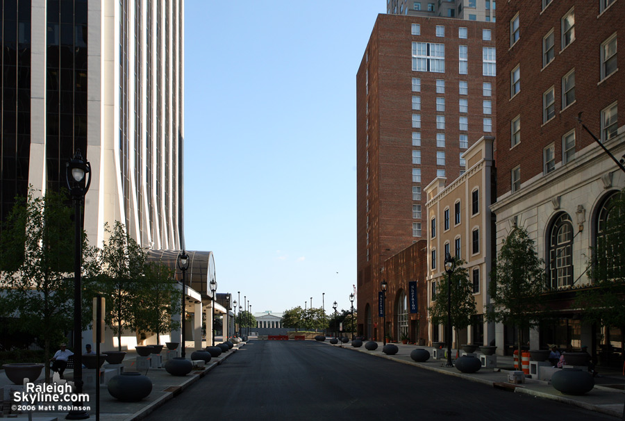 Southern end of Fayetteville Street.