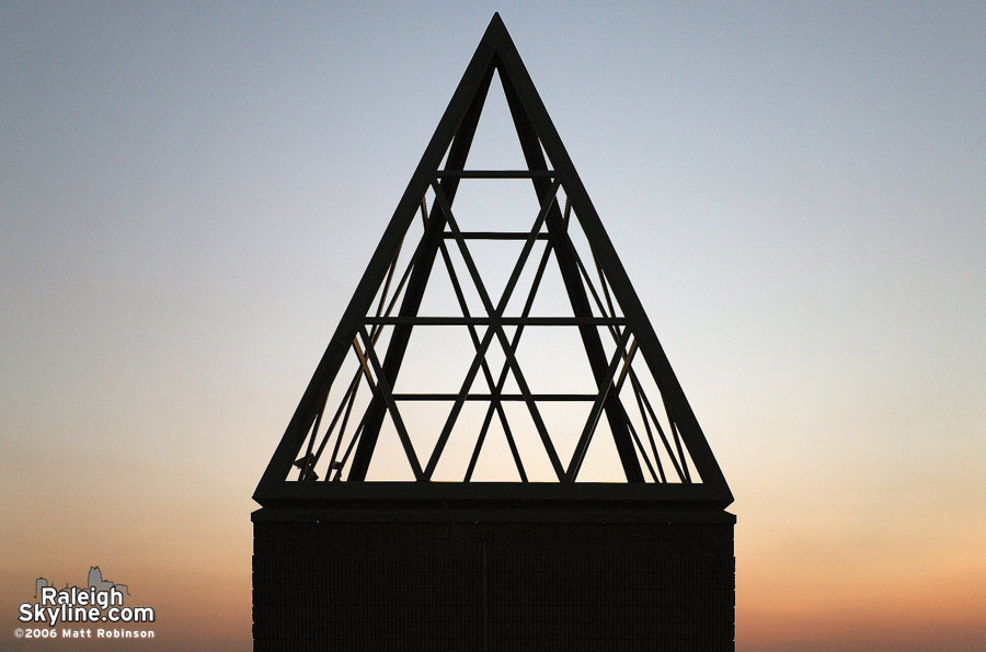 Pyramid on the Two Hannover Square Parking Garage.