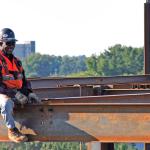 A happy ironworker.