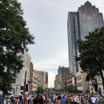 Downtown from the north end of Fayetteville Street. 