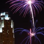 Fireworks over the Raleigh Skyline.