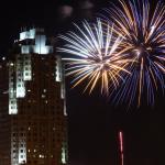 Fireworks over the Raleigh Skyline.