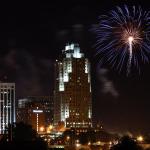 Fireworks over the Raleigh Skyline.