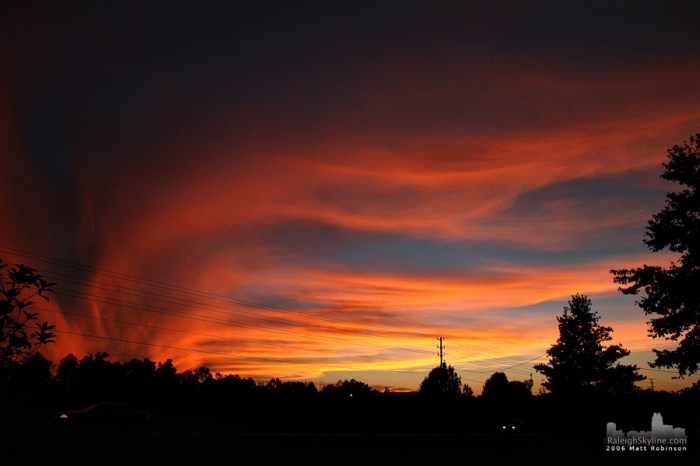 Raleigh sunset.